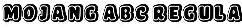 MOJANG ABC REGULAR字体转换 MOJANG ABC REGULAR字体转换
